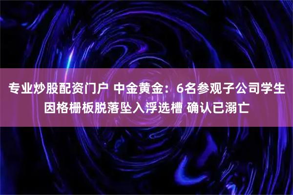 专业炒股配资门户 中金黄金：6名参观子公司学生因格栅板脱落坠入浮选槽 确认已溺亡